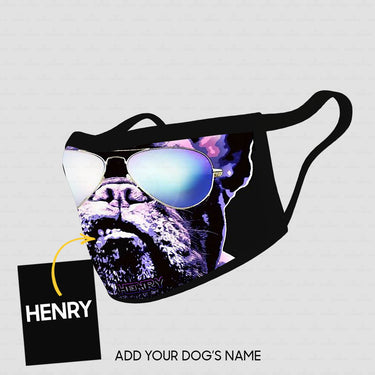 Personalized Dog Gift Idea - Dog With Mocking Smile For Dog Lovers - Cloth Mask